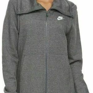 Nike Charcoal Gray Zip-Up Hoodie